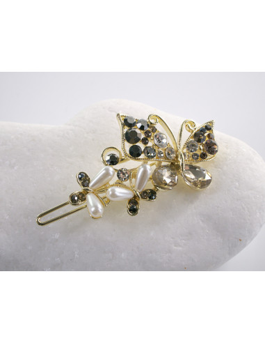 SPINKA  do włosów MOTYL MOTYLEK  Z KRYSZTAŁKAMI...