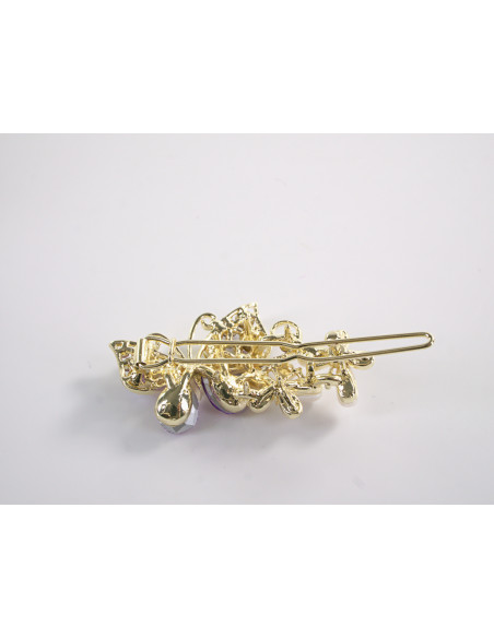 SPINKA  do włosów MOTYL MOTYLEK  Z KRYSZTAŁKAMI  Lolita Akcesoria FIOLETOWY