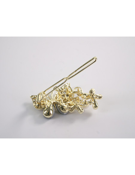 SPINKA  do włosów MOTYL MOTYLEK  Z KRYSZTAŁKAMI  Lolita Akcesoria GRANATOWY