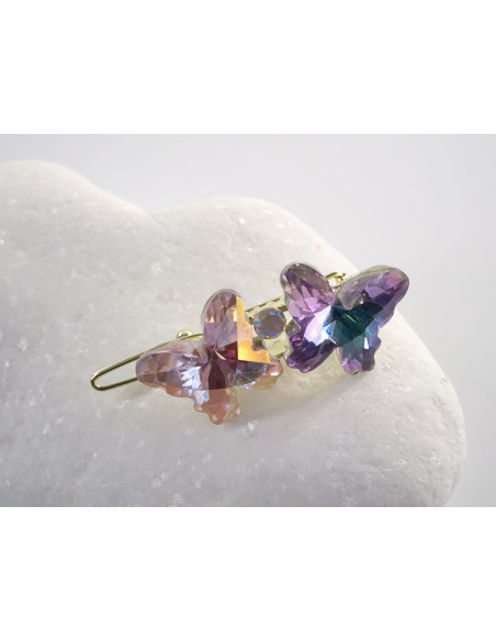 SPINKA  do włosów MOTYL MOTYLEK Lolita Akcesoria FIOLETOWE MOTYLKI