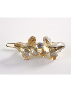 SPINKA  do włosów MOTYL MOTYLEK Lolita Akcesoria ZŁOTE...