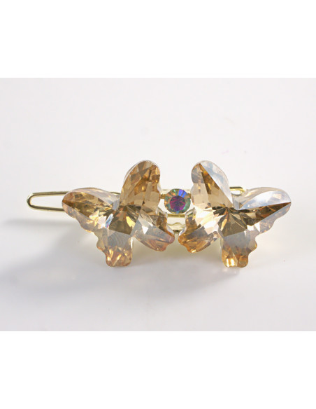 SPINKA  do włosów MOTYL MOTYLEK Lolita Akcesoria ZŁOTE  MOTYLKI