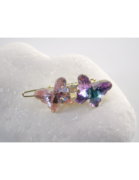 SPINKA  do włosów MOTYL MOTYLEK Lolita Akcesoria FIOLETOWE MOTYLKI