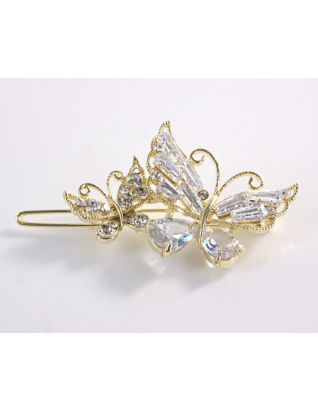 SPINKA  do włosów MOTYL MOTYLEK  Z KRYSZTAŁKAMI  Lolita Akcesoria CRYSTAL