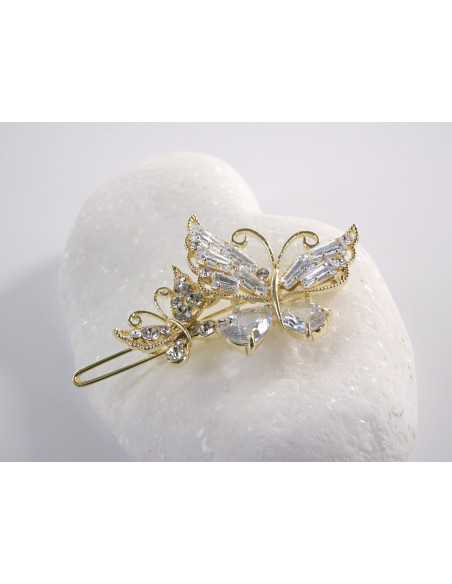 SPINKA  do włosów MOTYL MOTYLEK  Z KRYSZTAŁKAMI  Lolita Akcesoria CRYSTAL