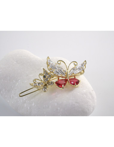 SPINKA  do włosów MOTYL MOTYLEK  Z KRYSZTAŁKAMI...