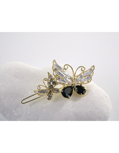 SPINKA  do włosów MOTYL MOTYLEK  Z KRYSZTAŁKAMI...