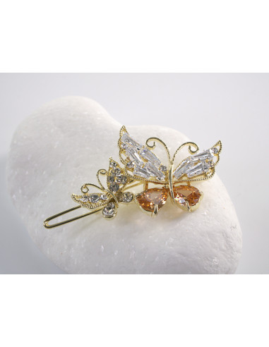 SPINKA  do włosów MOTYL MOTYLEK  Z KRYSZTAŁKAMI...