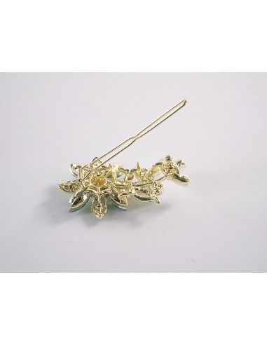 SPINKA  do włosów KWIATEK KWIAT Z KRYSZTAŁKAMI...