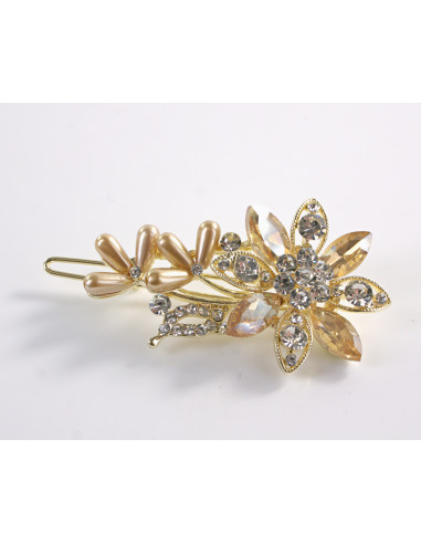 SPINKA  do włosów KWIATEK KWIAT Z KRYSZTAŁKAMI...