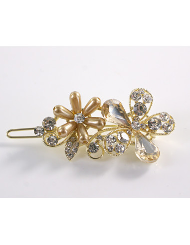 SPINKA  do włosów KWIATEK KWIAT Z KRYSZTAŁKAMI...