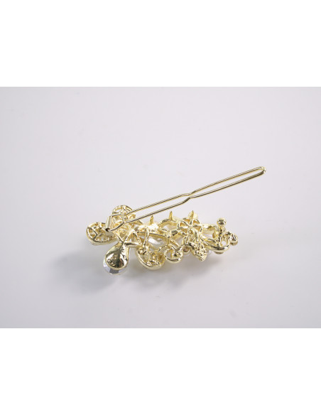 SPINKA  do włosów KWIATEK KWIAT Z KRYSZTAŁKAMI  Lolita Akcesoria CRYSTAL AB