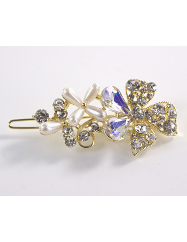 SPINKA  do włosów KWIATEK KWIAT Z KRYSZTAŁKAMI...