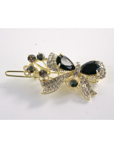 SPINKA  do włosów KOKARDKA Z KRYSZTAŁKAMI  Lolita...