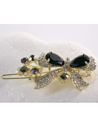 SPINKA  do włosów KOKARDKA Z KRYSZTAŁKAMI...