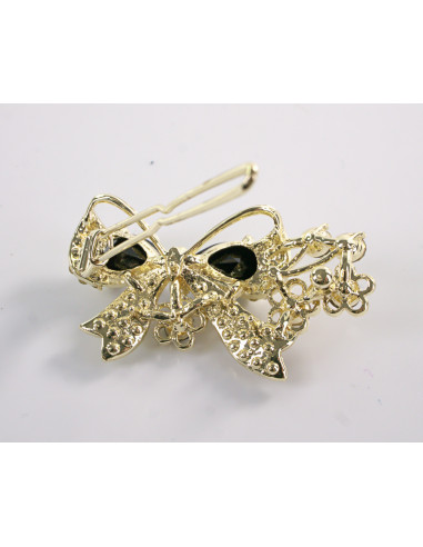 SPINKA  do włosów KOKARDKA Z KRYSZTAŁKAMI...