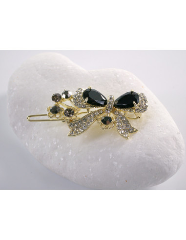 SPINKA  do włosów KOKARDKA Z KRYSZTAŁKAMI...