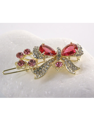 SPINKA  do włosów KOKARDKA Z KRYSZTAŁKAMI...