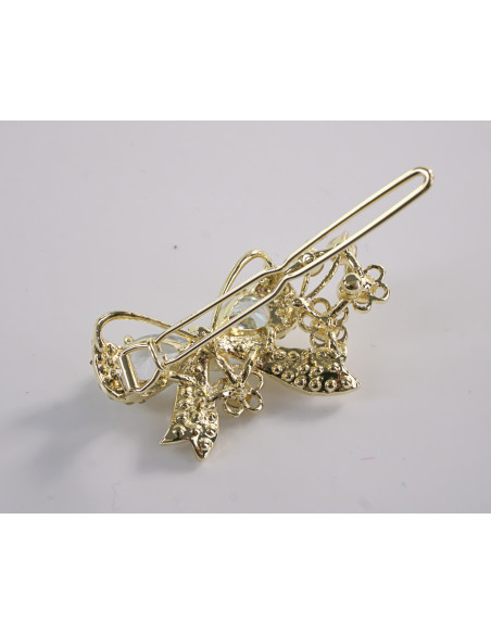 SPINKA  do włosów KOKARDKA Z KRYSZTAŁKAMI  Lolita Akcesoria CRYSTAL