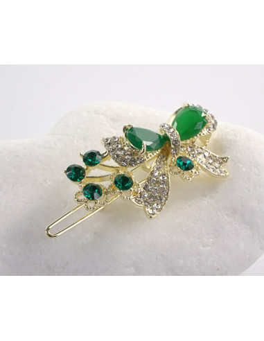 SPINKA  do włosów KOKARDKA Z KRYSZTAŁKAMI...