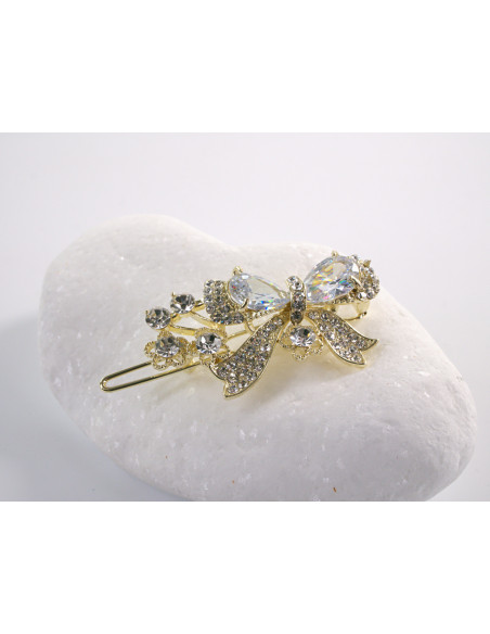 SPINKA  do włosów KOKARDKA Z KRYSZTAŁKAMI  Lolita Akcesoria CRYSTAL