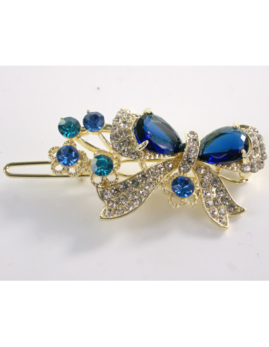 SPINKA  do włosów KOKARDKA Z KRYSZTAŁKAMI...