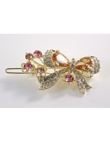 SPINKA  do włosów KOKARDKA Z KRYSZTAŁKAMI...