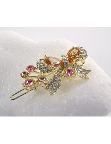 SPINKA  do włosów KOKARDKA Z KRYSZTAŁKAMI...