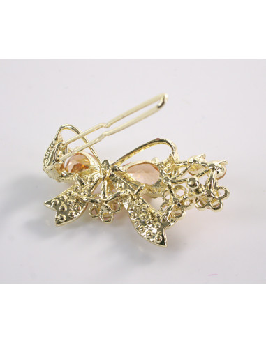 SPINKA  do włosów KOKARDKA Z KRYSZTAŁKAMI...