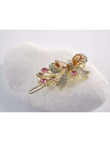 SPINKA  do włosów KOKARDKA Z KRYSZTAŁKAMI...