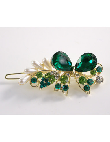 SPINKA  do włosów KOKARDKA Z KRYSZTAŁKAMI...