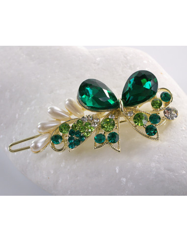 SPINKA  do włosów KOKARDKA Z KRYSZTAŁKAMI...