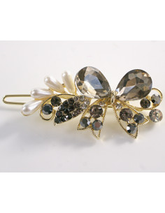 SPINKA  do włosów KOKARDKA Z KRYSZTAŁKAMI  Lolita...