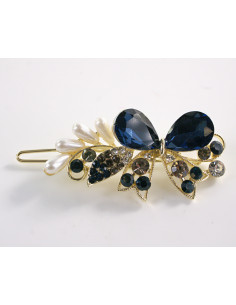 SPINKA  do włosów KOKARDKA Z KRYSZTAŁKAMI  Lolita...