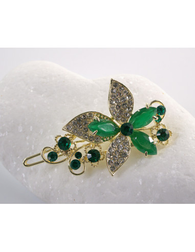 SPINKA  do włosów KWIATEK KWIAT Z KRYSZTAŁKAMI...