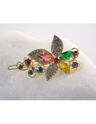 SPINKA  do włosów KWIATEK KWIAT Z KRYSZTAŁKAMI...