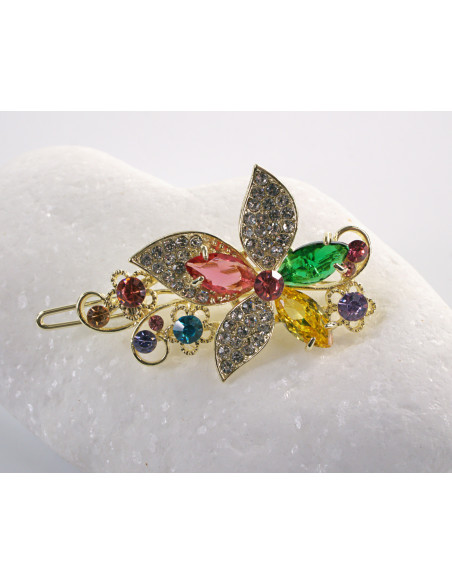 SPINKA  do włosów KWIATEK KWIAT Z KRYSZTAŁKAMI  Lolita Akcesoria KOLORY