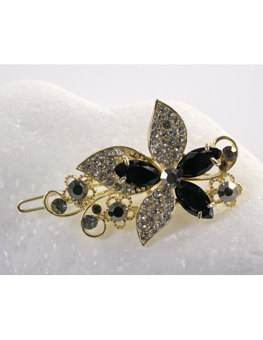 SPINKA  do włosów KWIATEK KWIAT Z KRYSZTAŁKAMI...