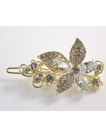 SPINKA  do włosów KWIATEK KWIAT Z KRYSZTAŁKAMI  Lolita Akcesoria CRYSTAL