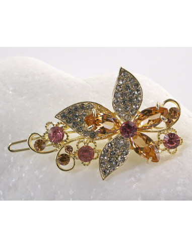 SPINKA  do włosów KWIATEK KWIAT Z KRYSZTAŁKAMI...