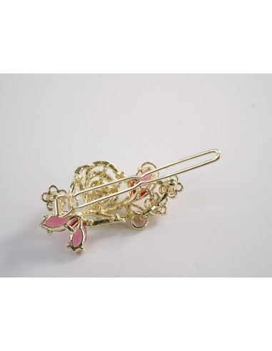 SPINKA  do włosów RÓŻA KWIAT Z KRYSZTAŁKAMI...