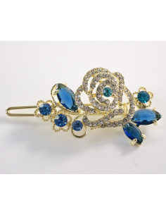 SPINKA  do włosów RÓŻA KWIAT Z KRYSZTAŁKAMI  Lolita...