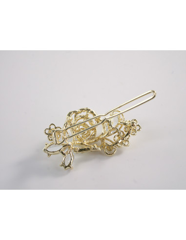 SPINKA  do włosów RÓŻA KWIAT Z KRYSZTAŁKAMI...