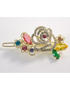 SPINKA  do włosów RÓŻA KWIAT Z KRYSZTAŁKAMI  Lolita...