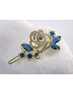 SPINKA  do włosów RÓŻA KWIAT Z KRYSZTAŁKAMI  Lolita... 2