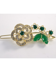 SPINKA  do włosów RÓŻA KWIAT Z KRYSZTAŁKAMI  Lolita...