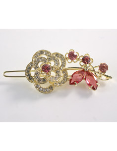 SPINKA  do włosów RÓŻA KWIAT Z KRYSZTAŁKAMI  Lolita...