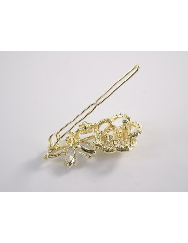 SPINKA  do włosów RÓŻA KWIAT Z KRYSZTAŁKAMI...