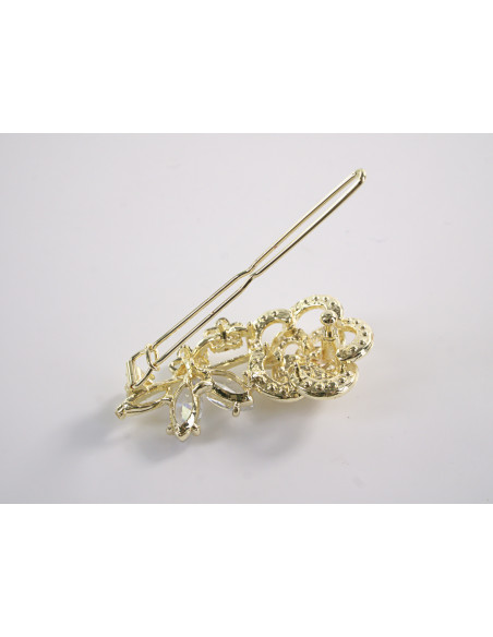 SPINKA  do włosów RÓŻA KWIAT Z KRYSZTAŁKAMI  Lolita Akcesoria CRYSTAL