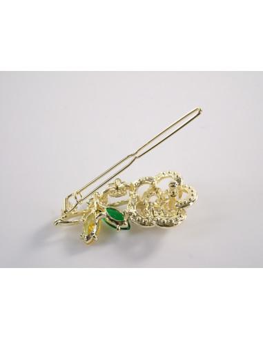 SPINKA  do włosów RÓŻA KWIAT Z KRYSZTAŁKAMI...